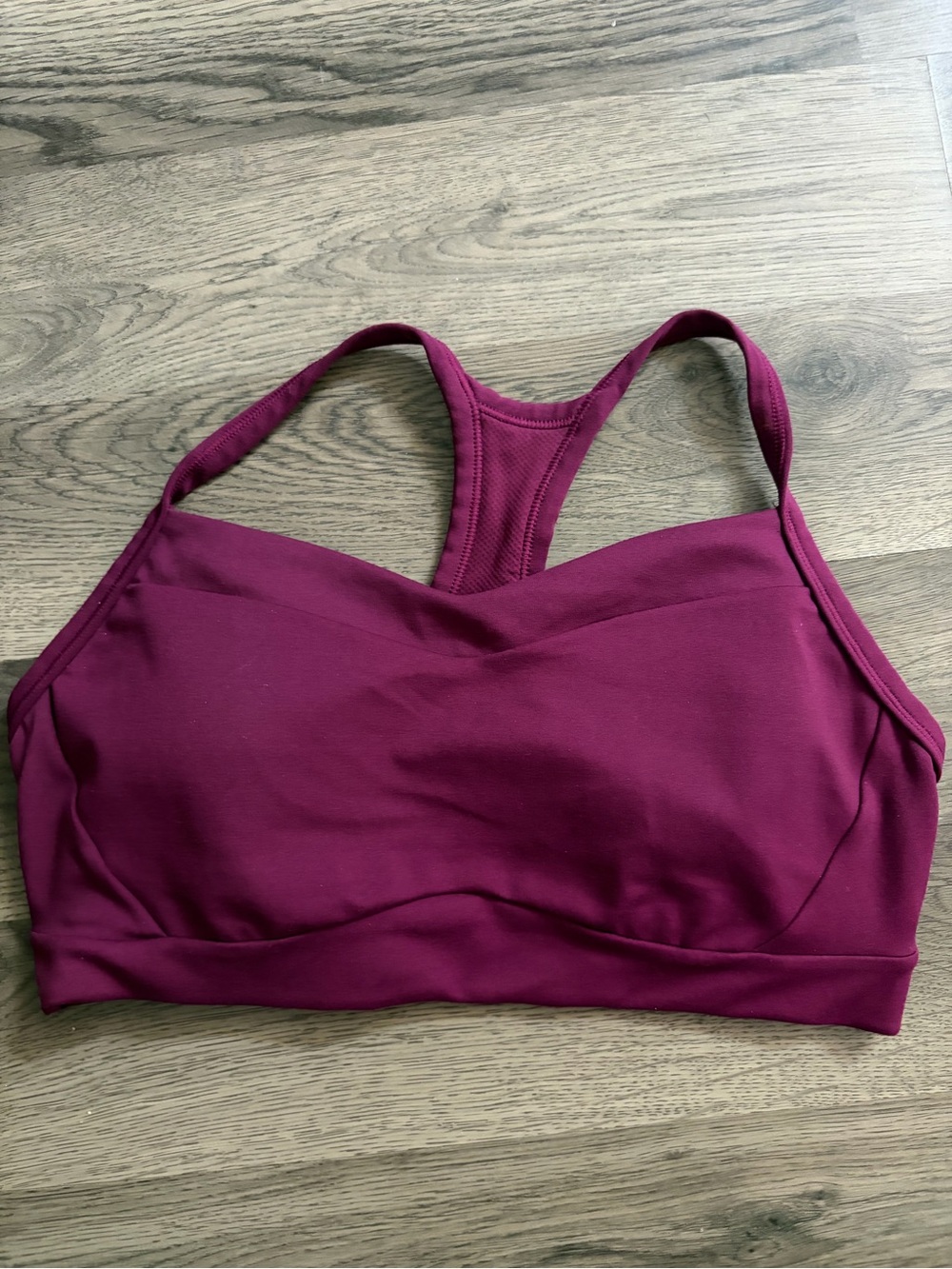 Athleta Racerback Sports Bra - Berry Plum
